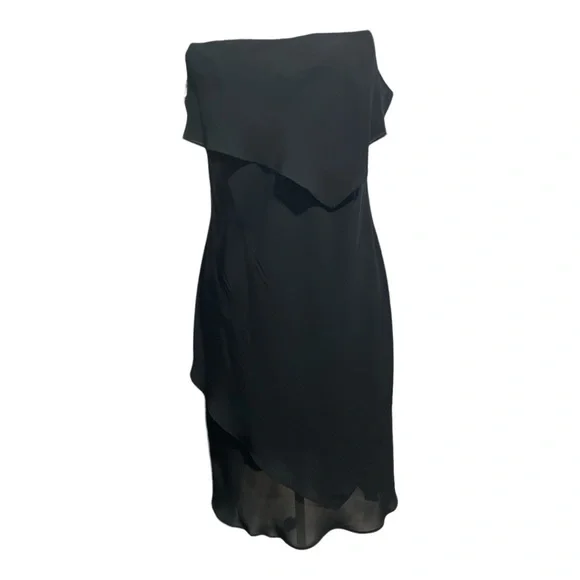 green emerald velvet dress SL Fashions Petite Round-Neck Sequin Lace Cape Dress - New Navy main image 0